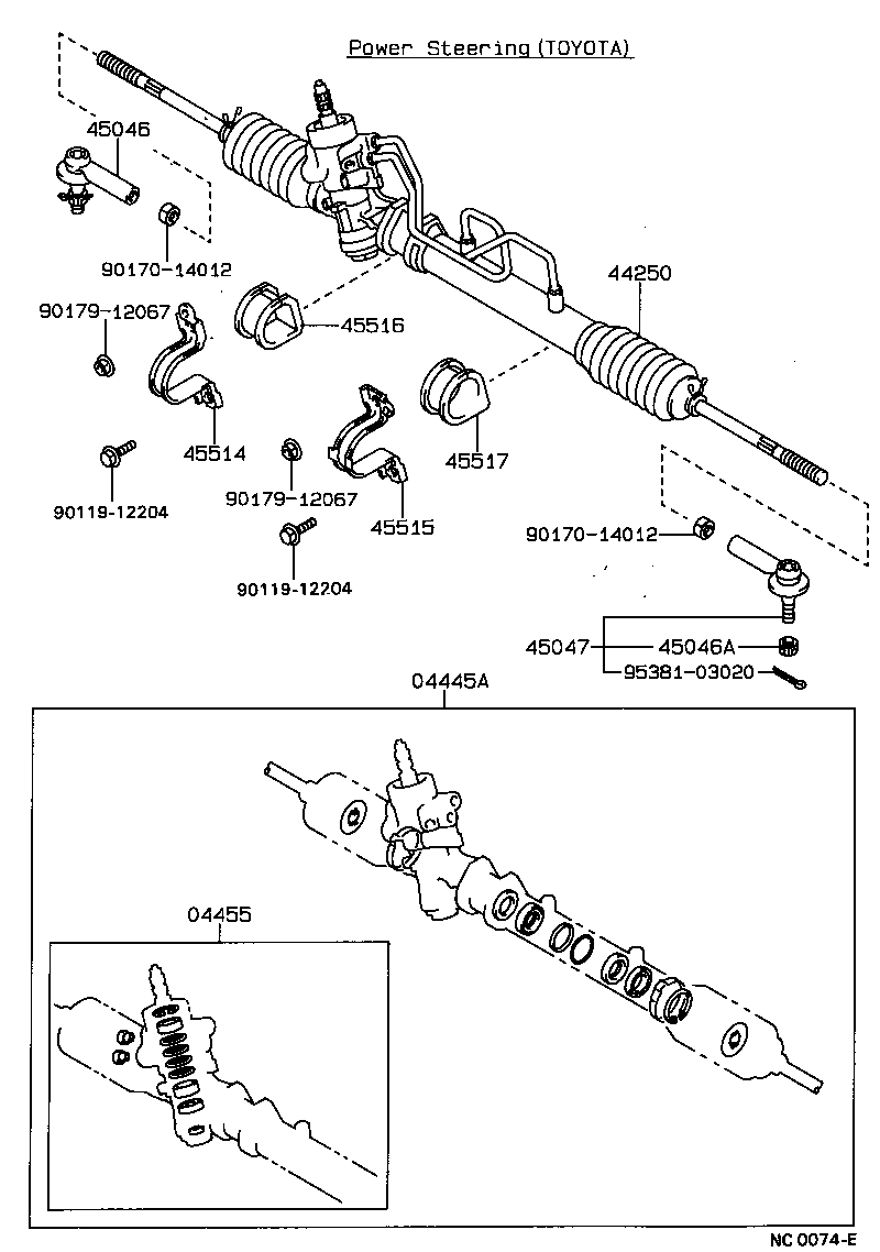 44201-12150 VALVE SUB-ASSY, POWER STEERING CONTROL product image