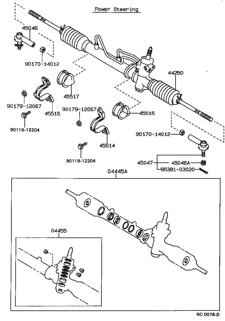 Toyota 44201-12171 VALVE SUB-ASSY, POWER STEERING CONTROL