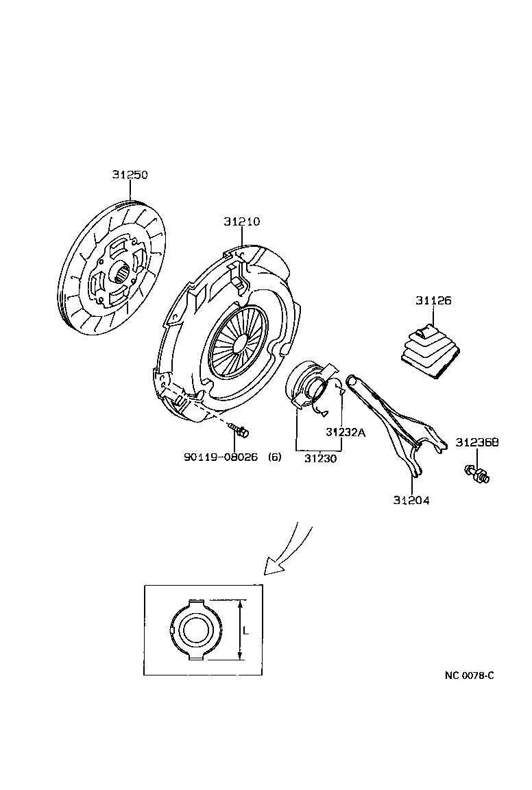 31250-12250 DISC ASSY, CLUTCH product image