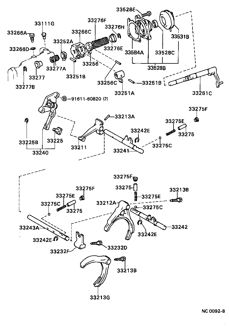 33244-12063 SHAFT, REVERSE SHIFT FORK product image