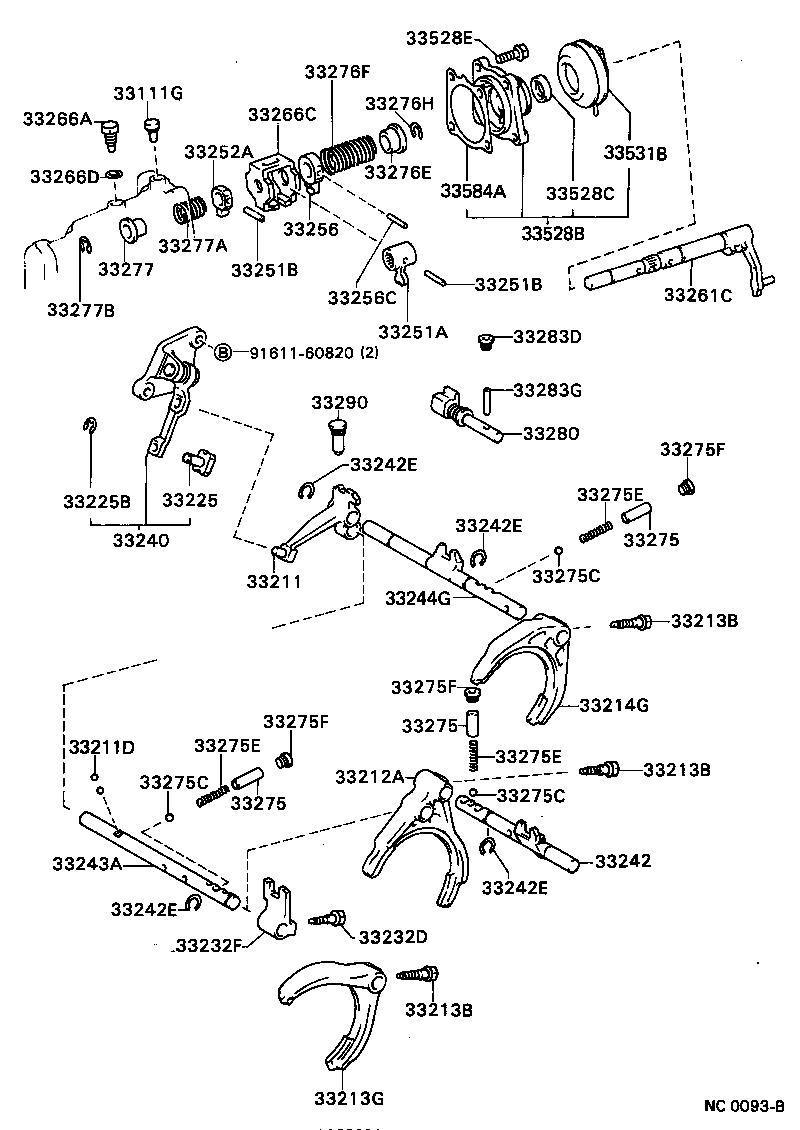 33210-32021 FORK, GEAR SHIFT, NO.1 product image