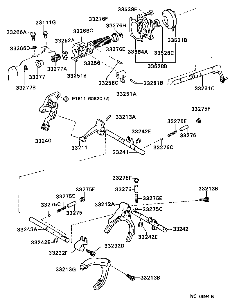 33210-32021 FORK, GEAR SHIFT, NO.1 product image