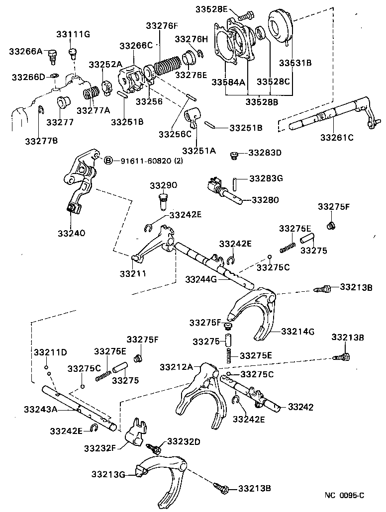 33210-32021 FORK, GEAR SHIFT, NO.1 product image