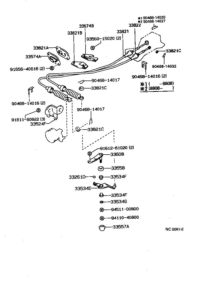 33054-12030 LEVER SUB-ASSY, SHIFT, NO.2(FOR FLOOR SHIFT) product image