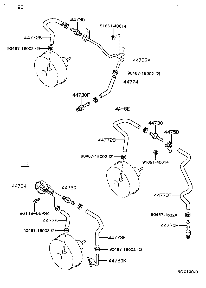 44773-12440 HOSE, UNION TO CHECK VALVE product image
