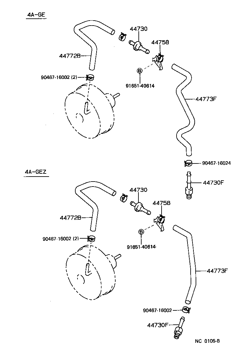 44773-12390 HOSE, UNION TO CHECK VALVE product image