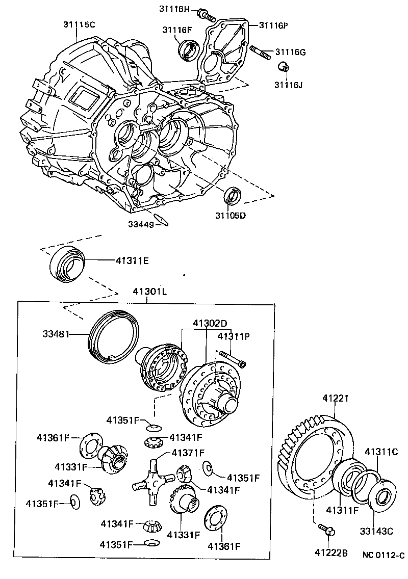 31116-12010 COVER, TRANSAXLE CASE product image