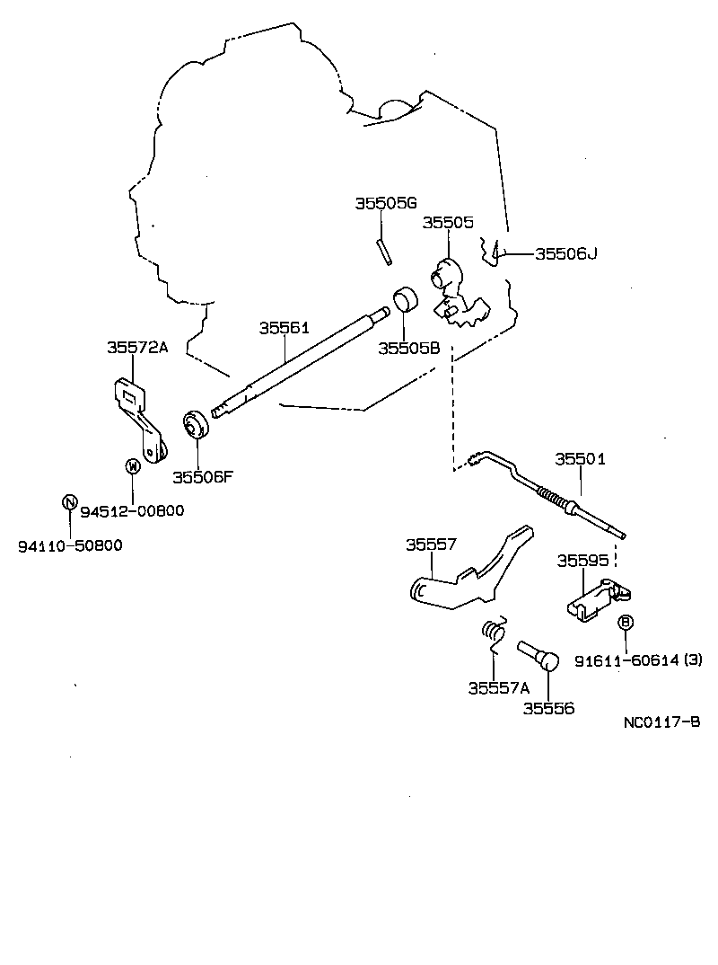 35520-12290 CABLE ASSY, THROTTLE product image