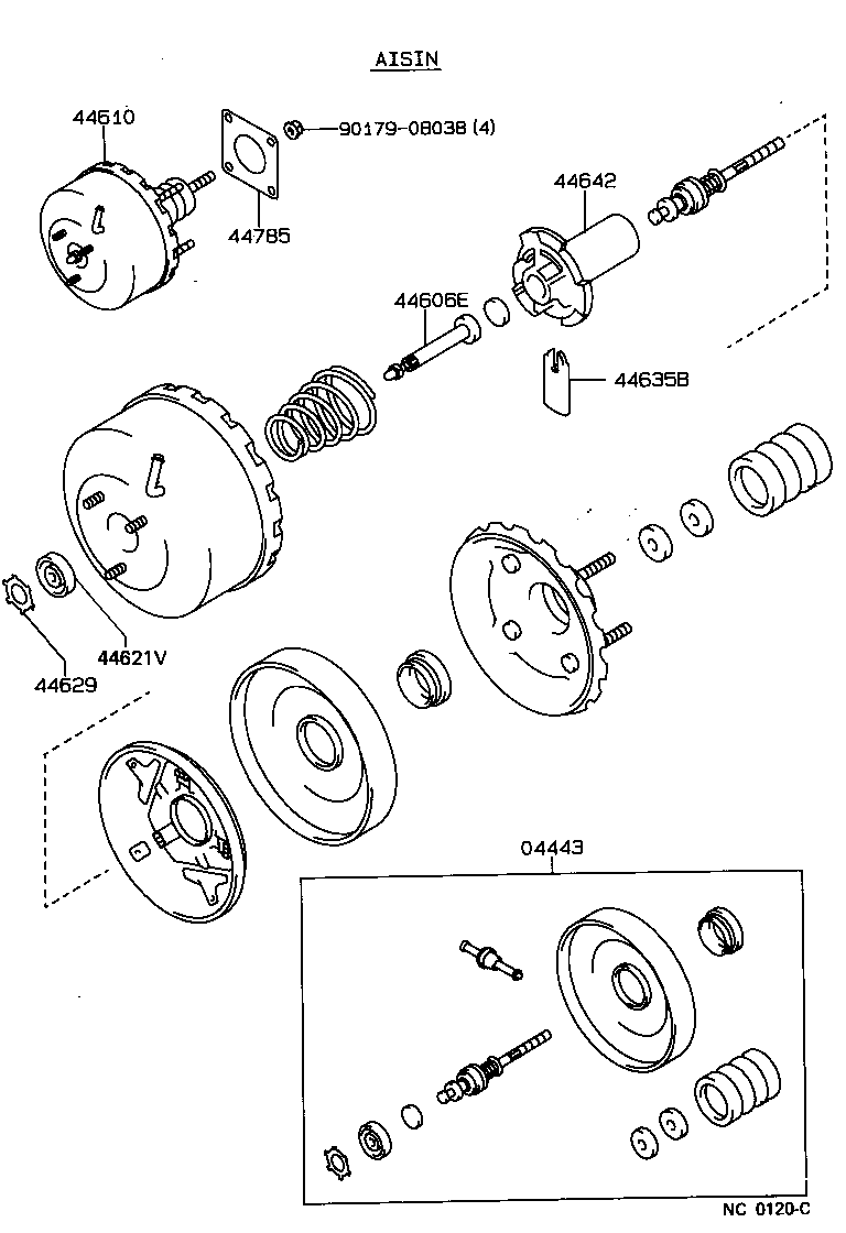 Toyota 44763-12140 TUBE, HOSE TO HOSE, NO.1