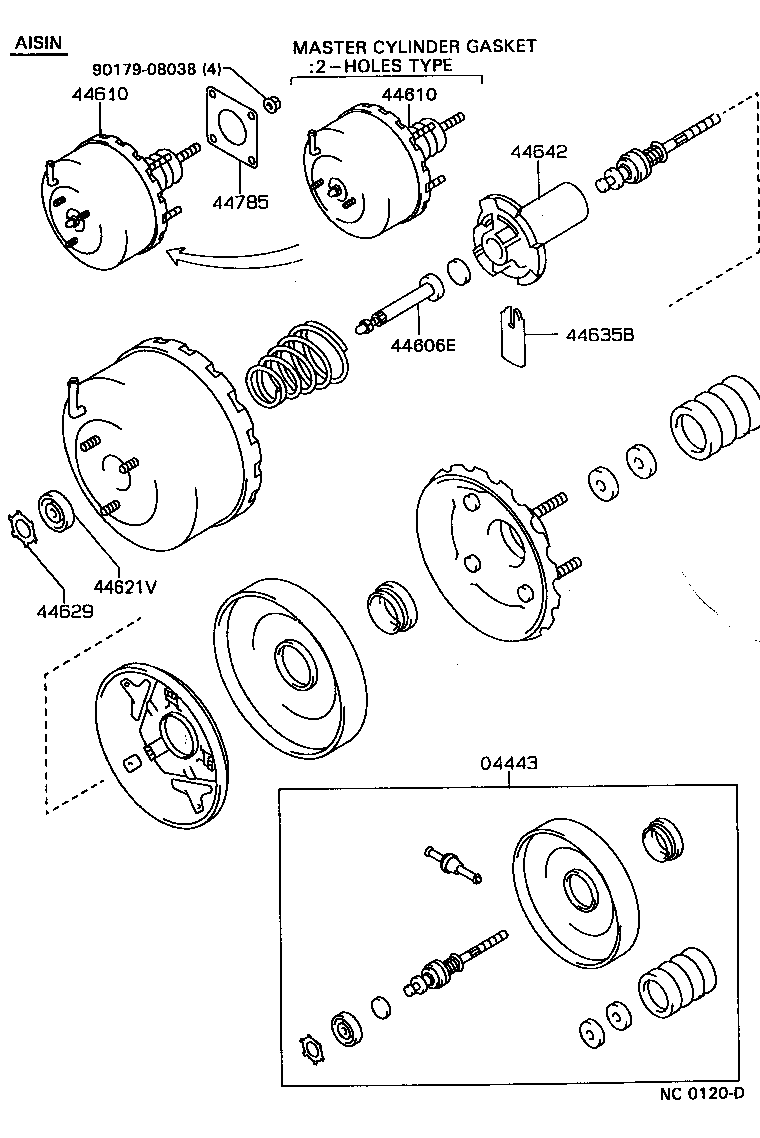 Toyota 44763-12090 TUBE, HOSE TO HOSE, NO.1