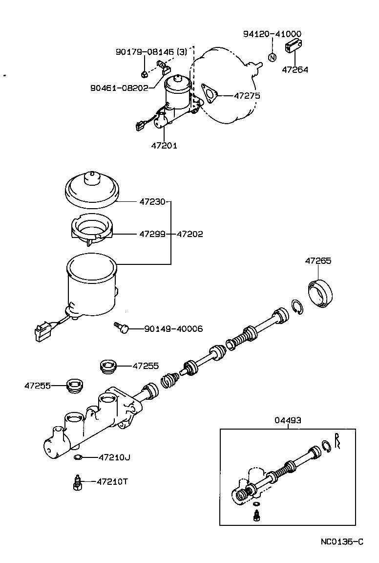 47202-12380 RESERVOIR SUB-ASSY, BRAKE MASTER CYLINDER product image