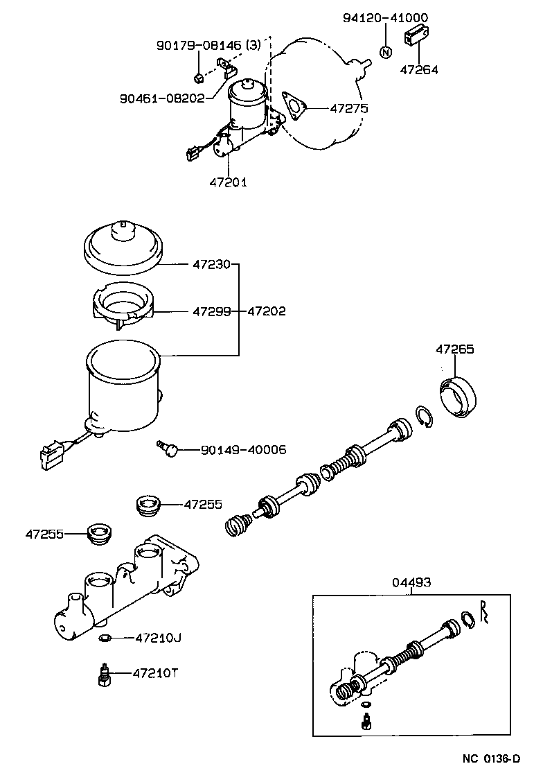 47220-13010 RESERVOIR SUB-ASSY, BRAKE MASTER CYLINDER product image