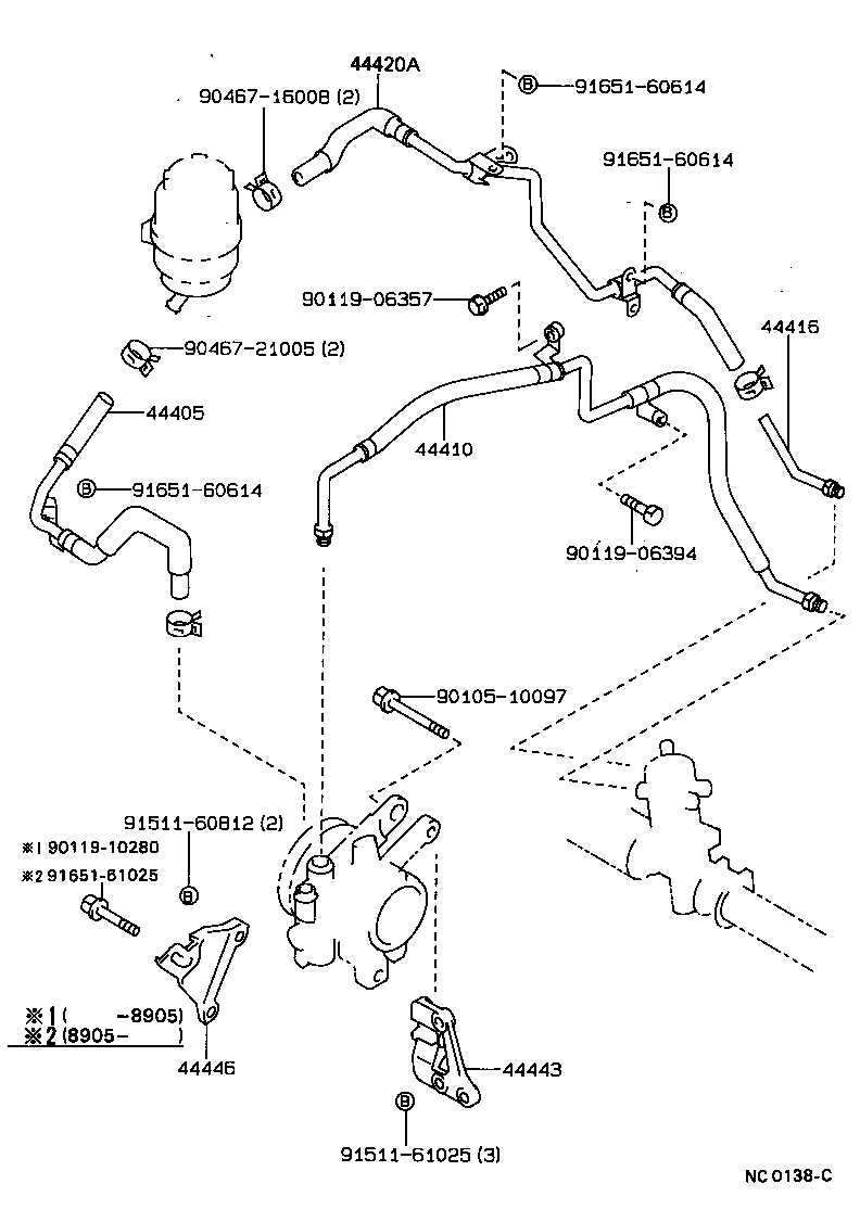 44402-13010 COOLER SUB-ASSY, POWER STEERING OIL, NO.1 product image