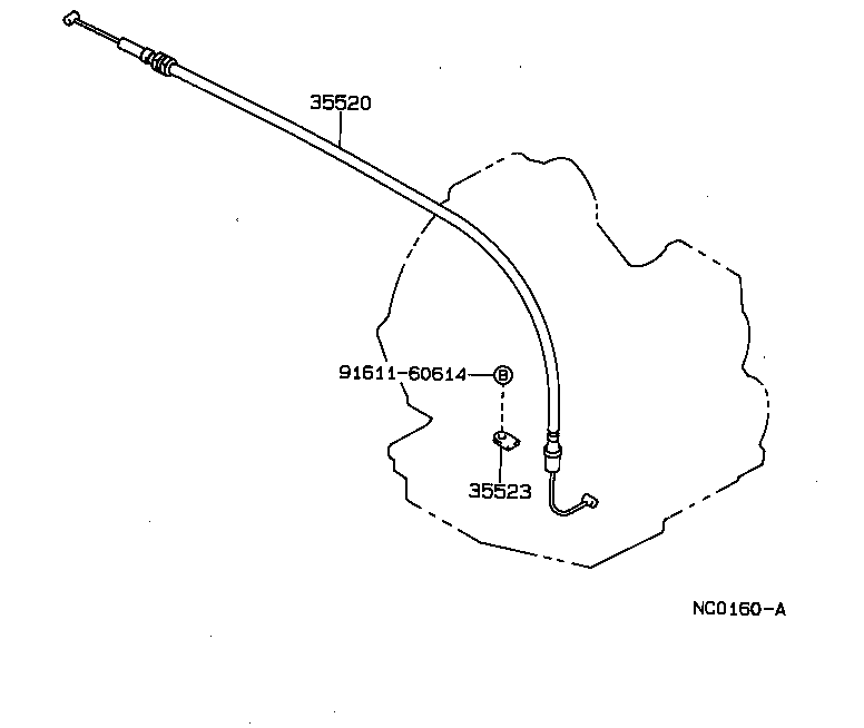 35520-12260 CABLE ASSY, THROTTLE product image