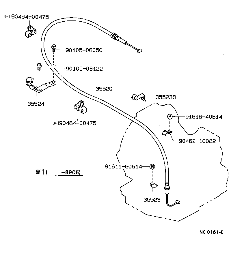 35520-12260 CABLE ASSY, THROTTLE product image