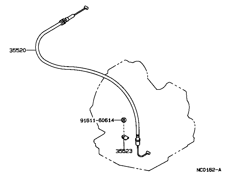 35520-12280 CABLE ASSY, THROTTLE product image