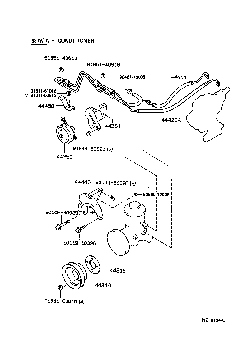 44402-30160 COOLER SUB-ASSY, POWER STEERING OIL, NO.1 product image
