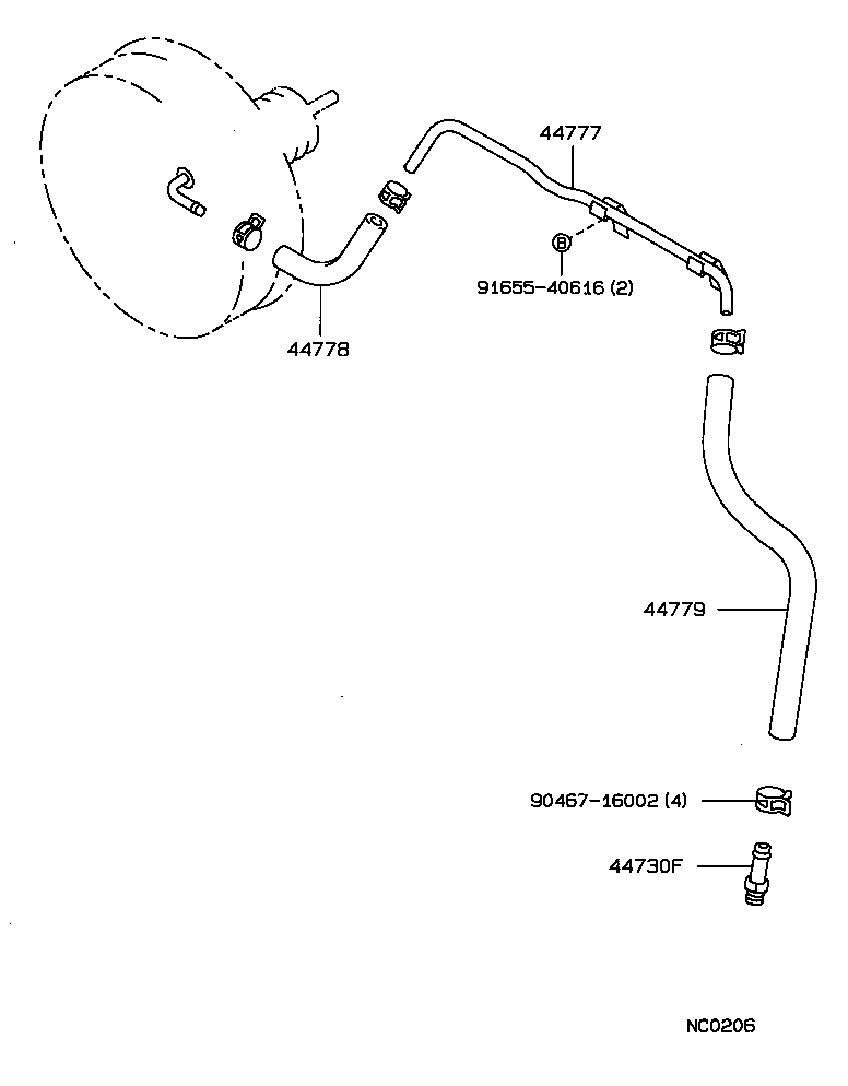 44610-30630 BOOSTER ASSY, BRAKE product image
