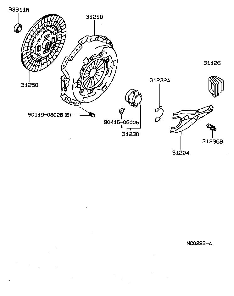 31250-22152 DISC ASSY, CLUTCH product image