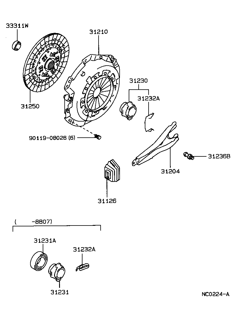 31210-28020 COVER ASSY, CLUTCH product image