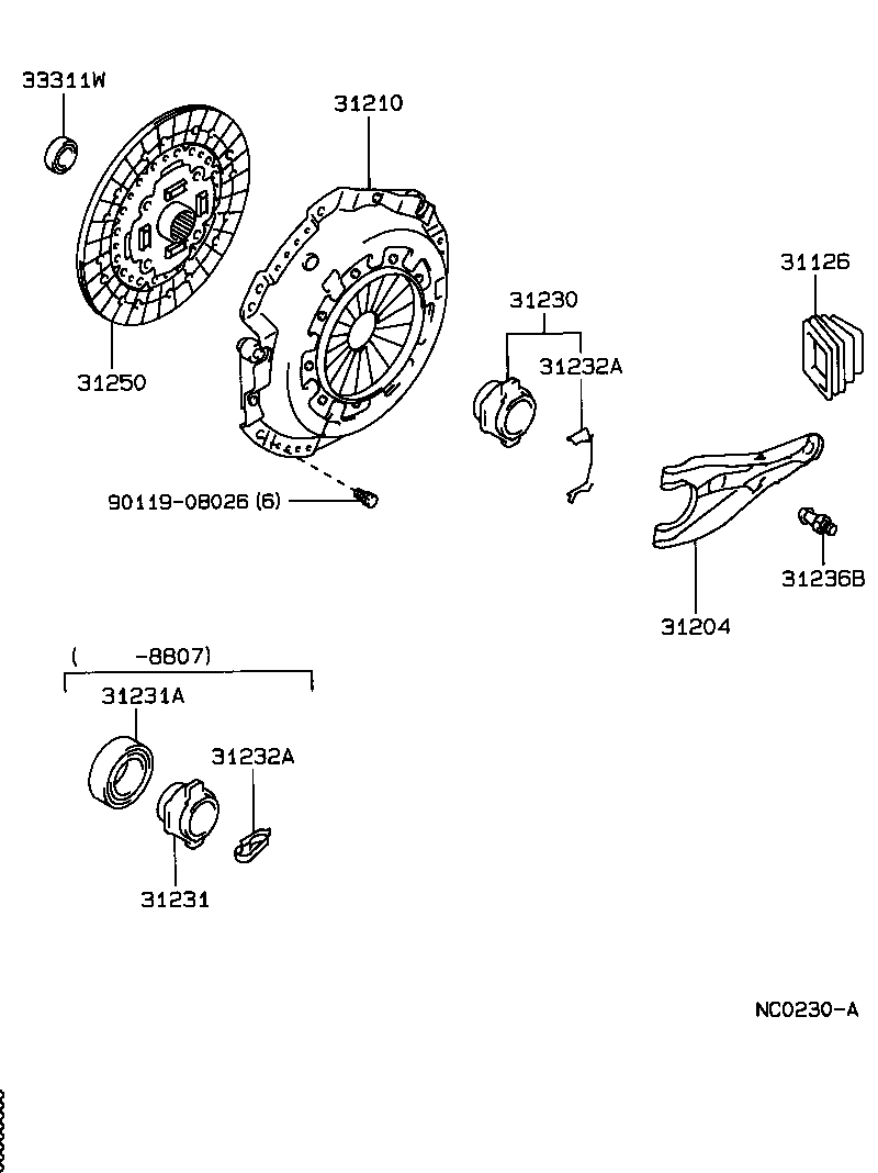 31210-28020 COVER ASSY, CLUTCH product image