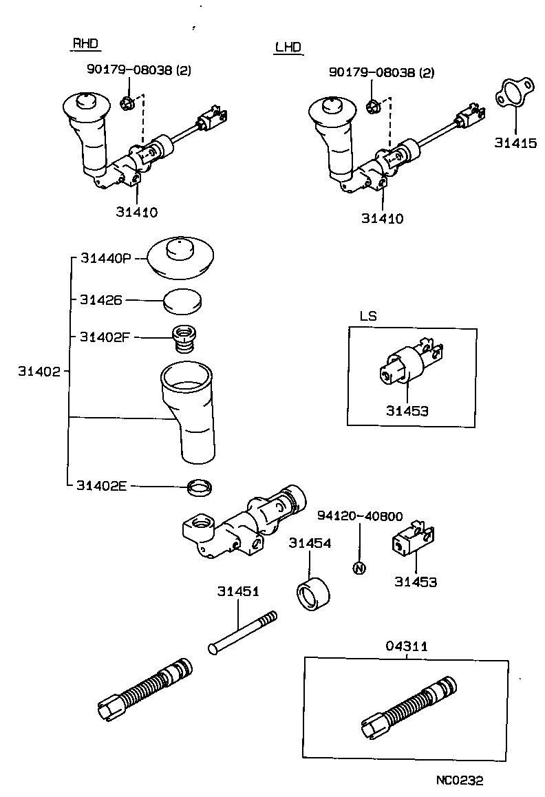 31402-30070 RESERVOIR SUB-ASSY, CLUTCH MASTER CYLINDER product image