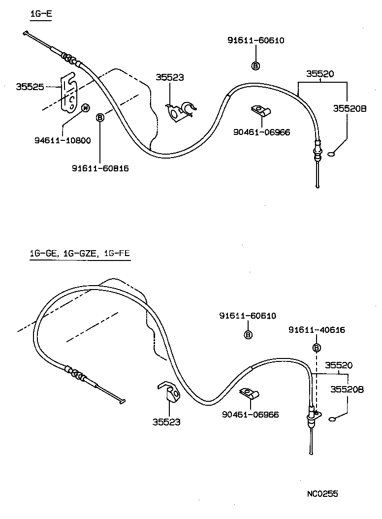 35520-30160 CABLE ASSY, THROTTLE product image