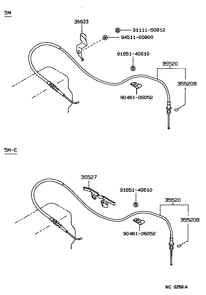 35520-30150 CABLE ASSY, THROTTLE product image