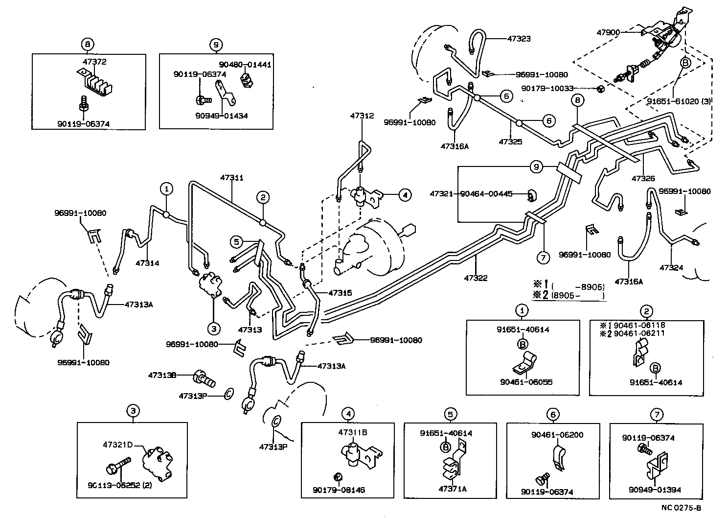 47159-12050 BRACKET, PROPORTIONING VALVE product image