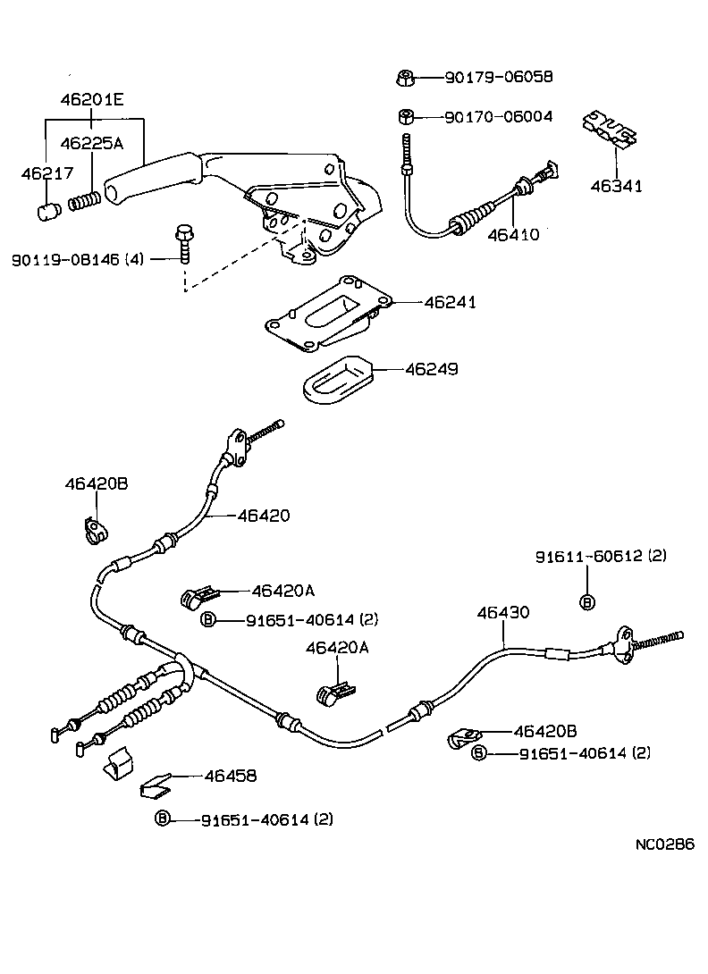 46341-32010 EQUALIZER, PARKING BRAKE product image
