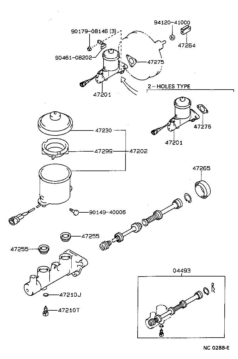 Toyota 47230-03010 CAP ASSY, BRAKE MASTER CYLINDER RESERVOIR FILLER