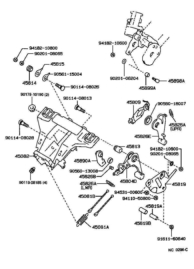 45025-30190 COVER SUB-ASSY, STEERING COLUMN HOLE, NO.1 product image
