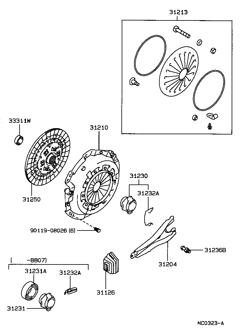 31250-22152 DISC ASSY, CLUTCH product image