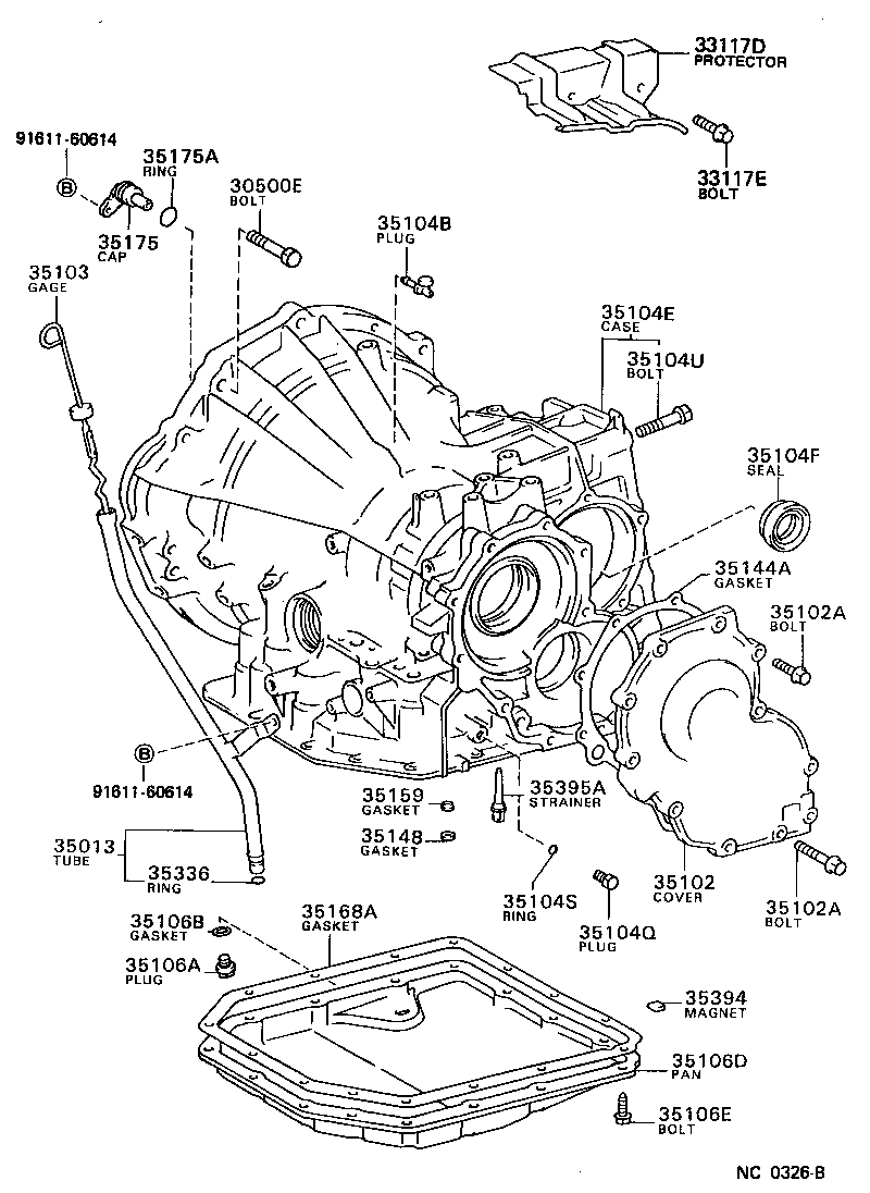 Toyota 35106-12080 PAN SUB-ASSY, AUTOMATIC TRANSAXLE OIL