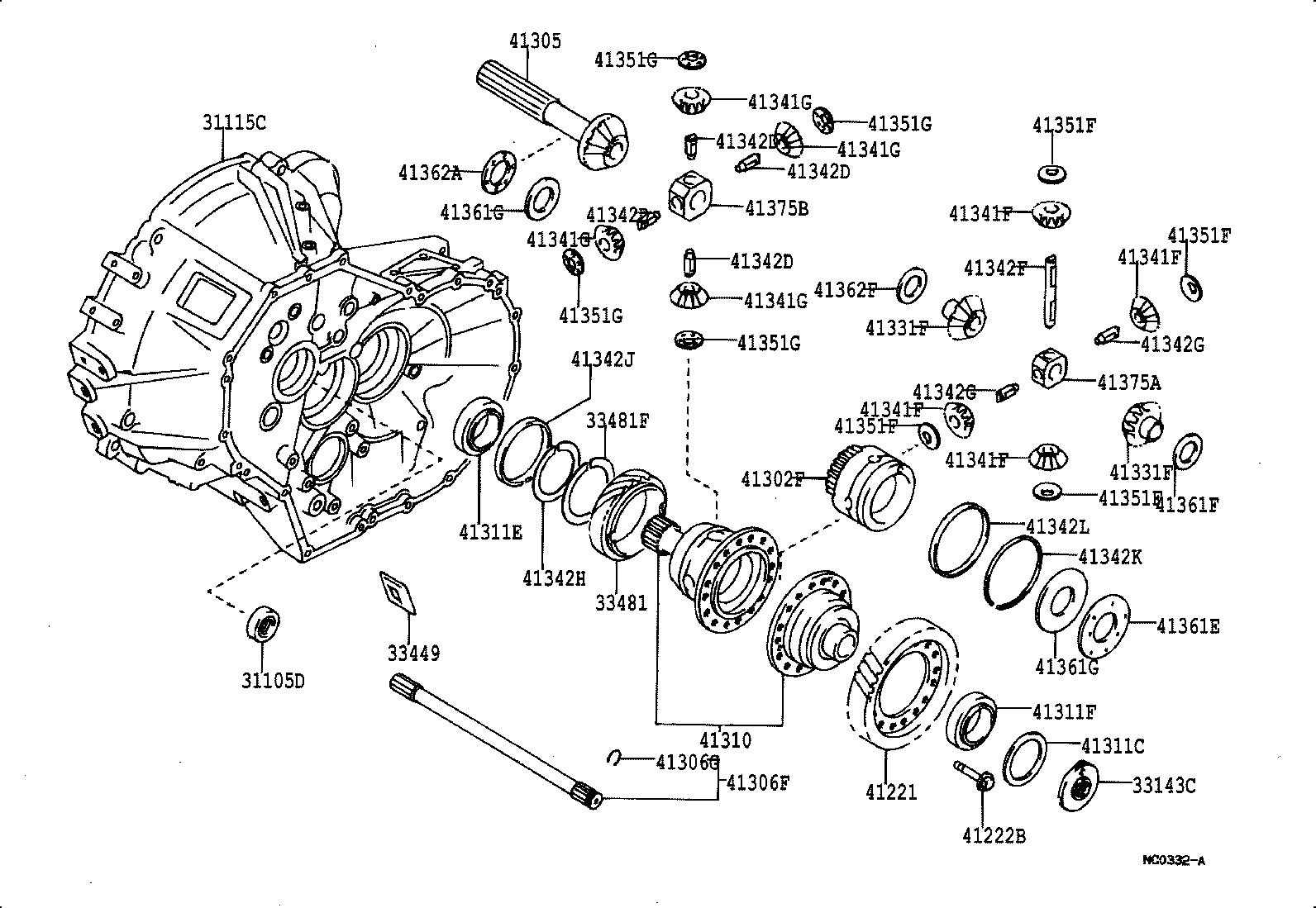 Toyota 90149-80017 SCREW(FOR FRONT DIFFERENTIAL CASE)