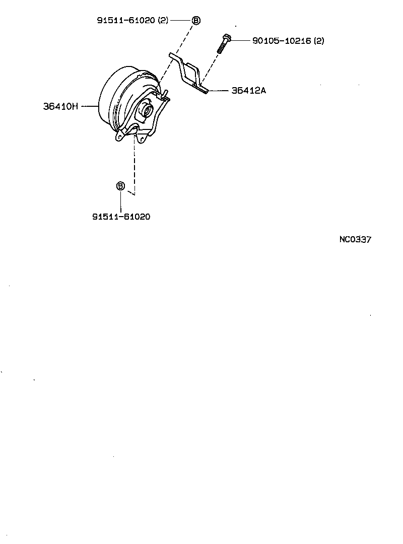 36410-12010 ACTUATOR ASSY, TRANSFER VACUUM product image