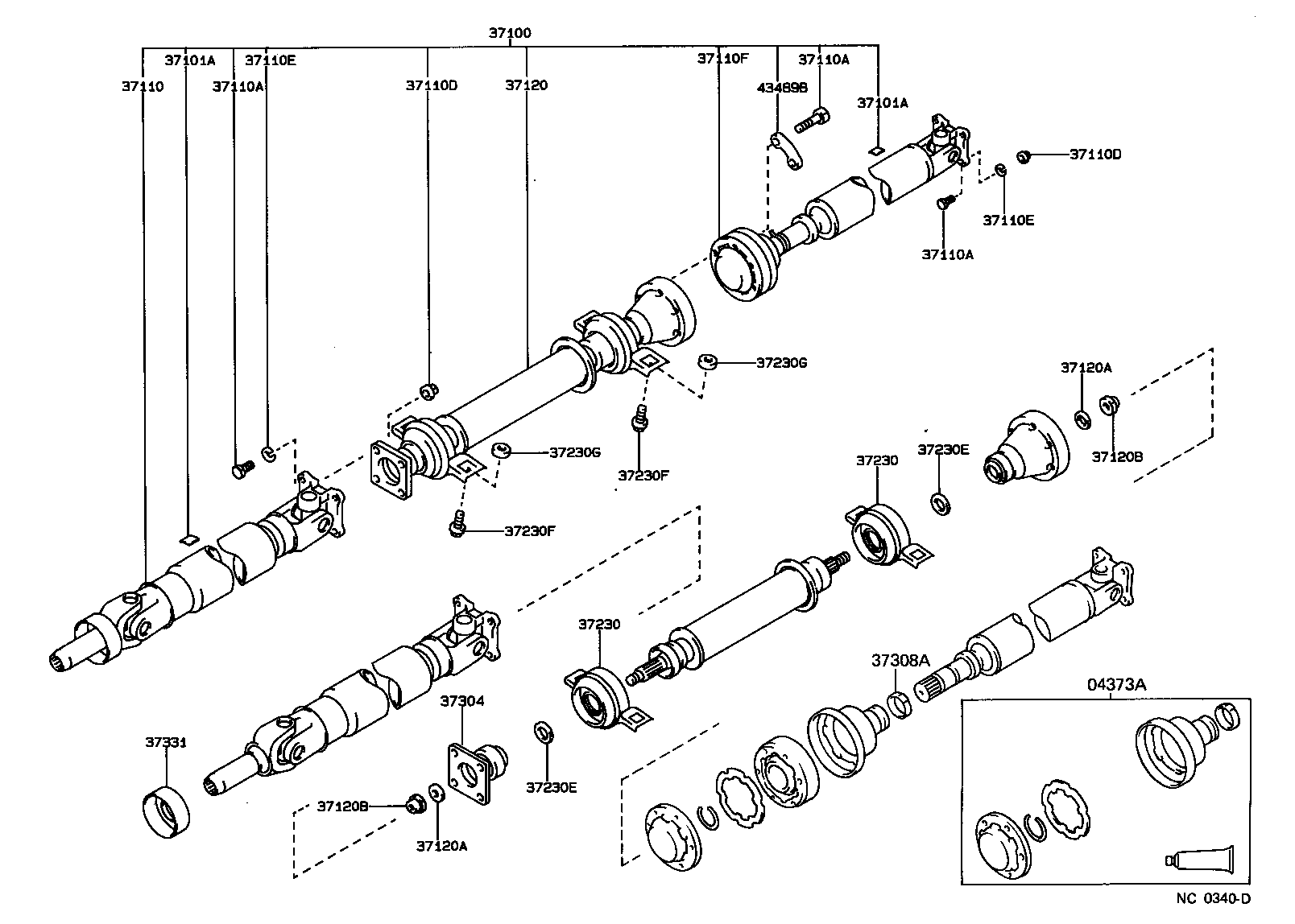 Toyota 90201-10034 WASHER, NO.2 (FOR CENTER SUPPORT BEARING)