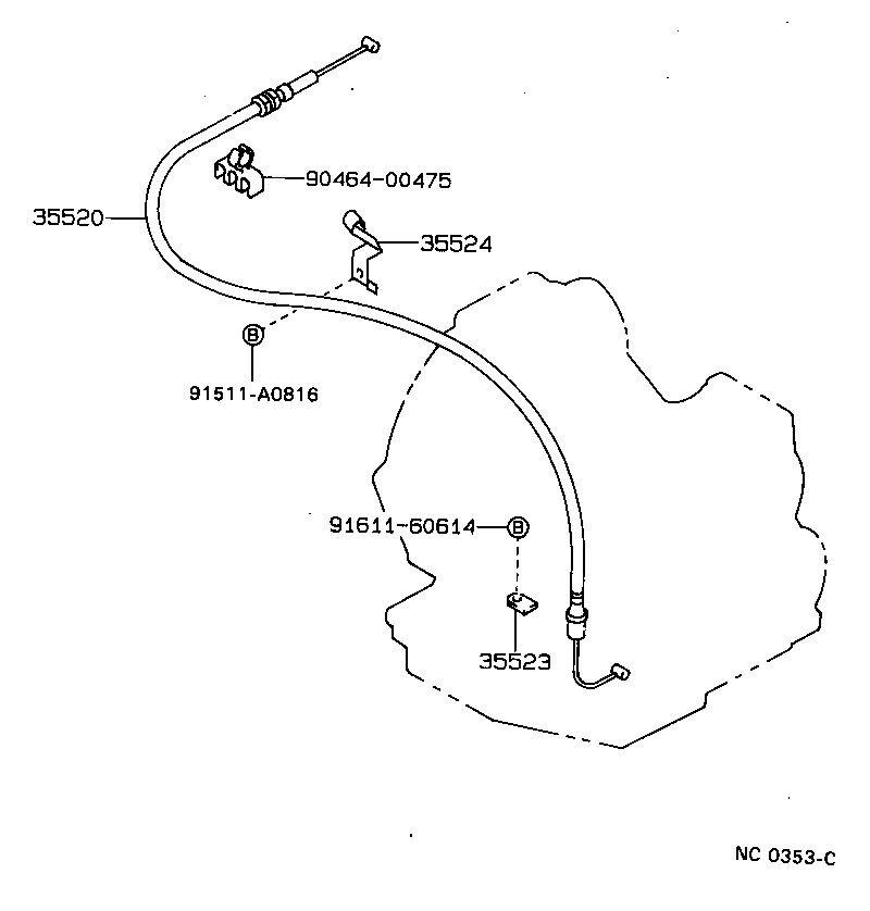 35520-12260 CABLE ASSY, THROTTLE product image