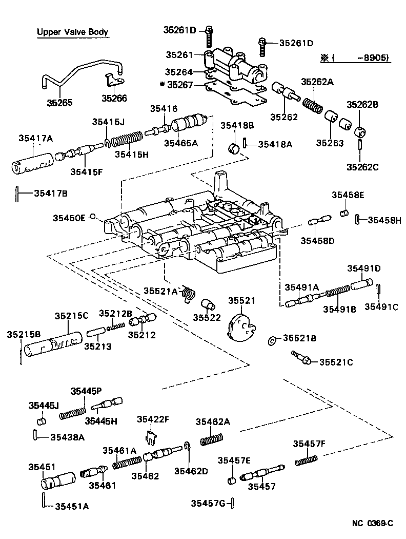 90501-24025 SPRING, COMPRESSION (FOR C-2 ACCUMULATOR PISTON) product image