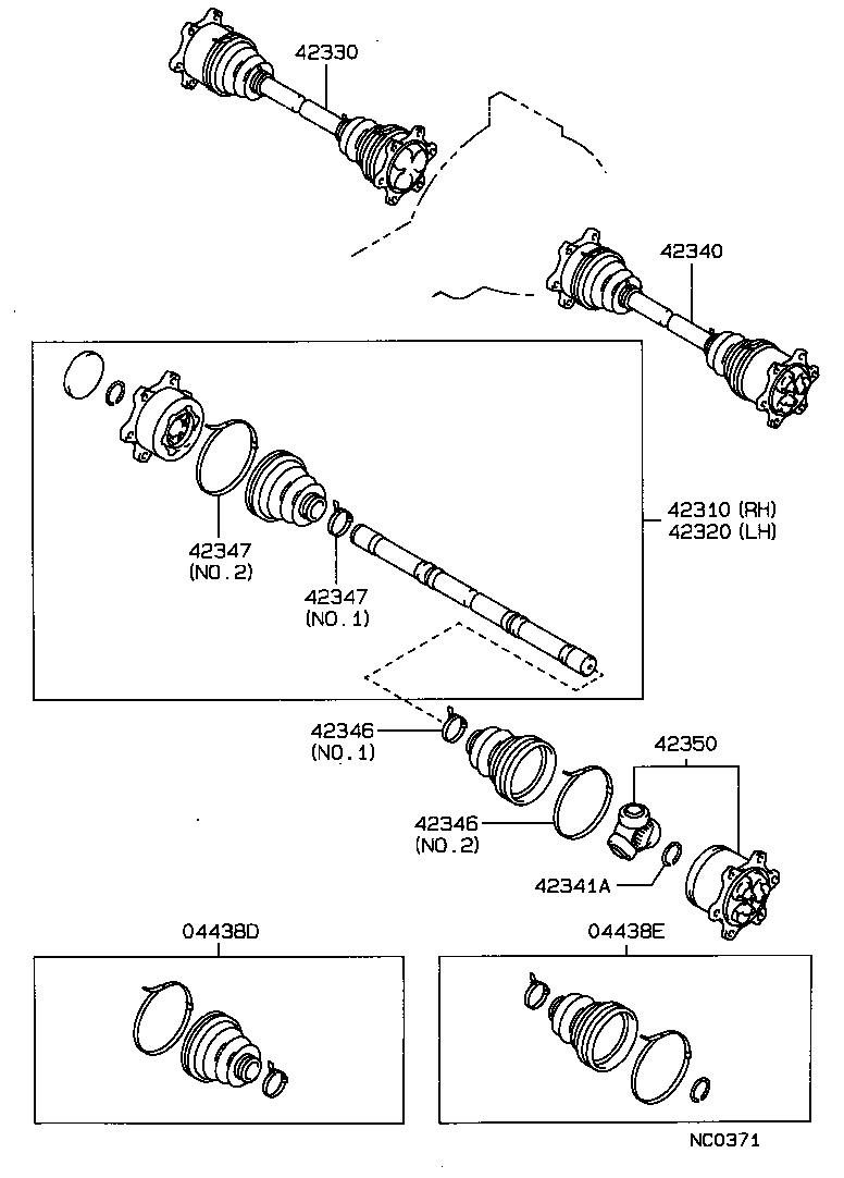 42303-30030 FLANGE SUB-ASSY, REAR AXLE product image