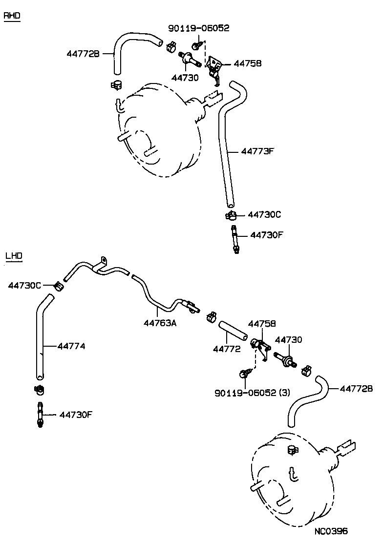 44610-2B320 BOOSTER ASSY, BRAKE product image