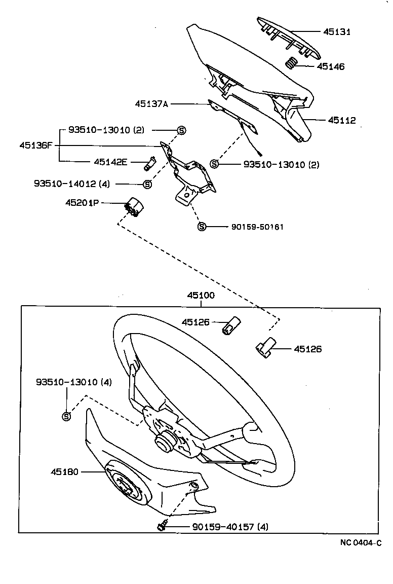 45105-20360 PLATE SUB-ASSY, HORN BUTTON CONTACT, NO.1 product image