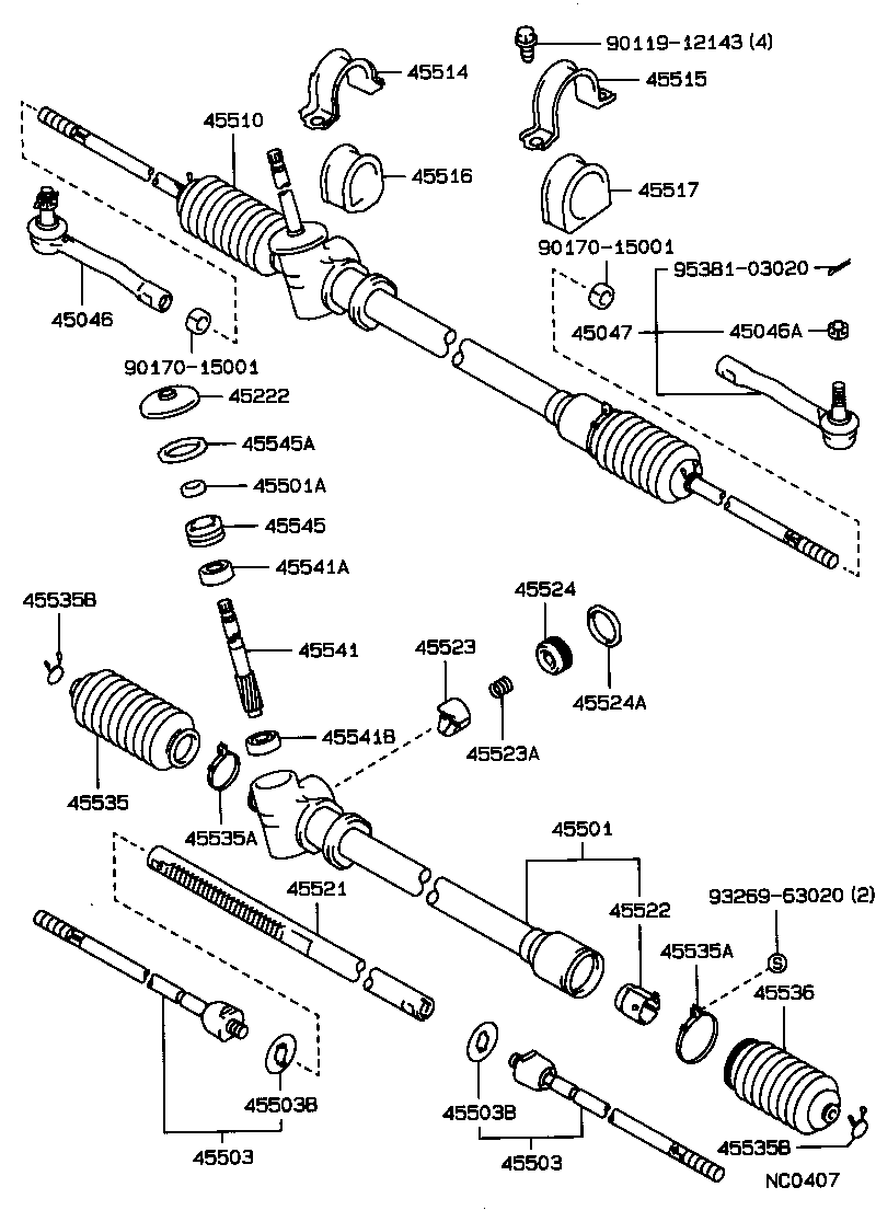 90430-10008 GASKET(FOR STEERING TURN PRESSURE TUBE) product image