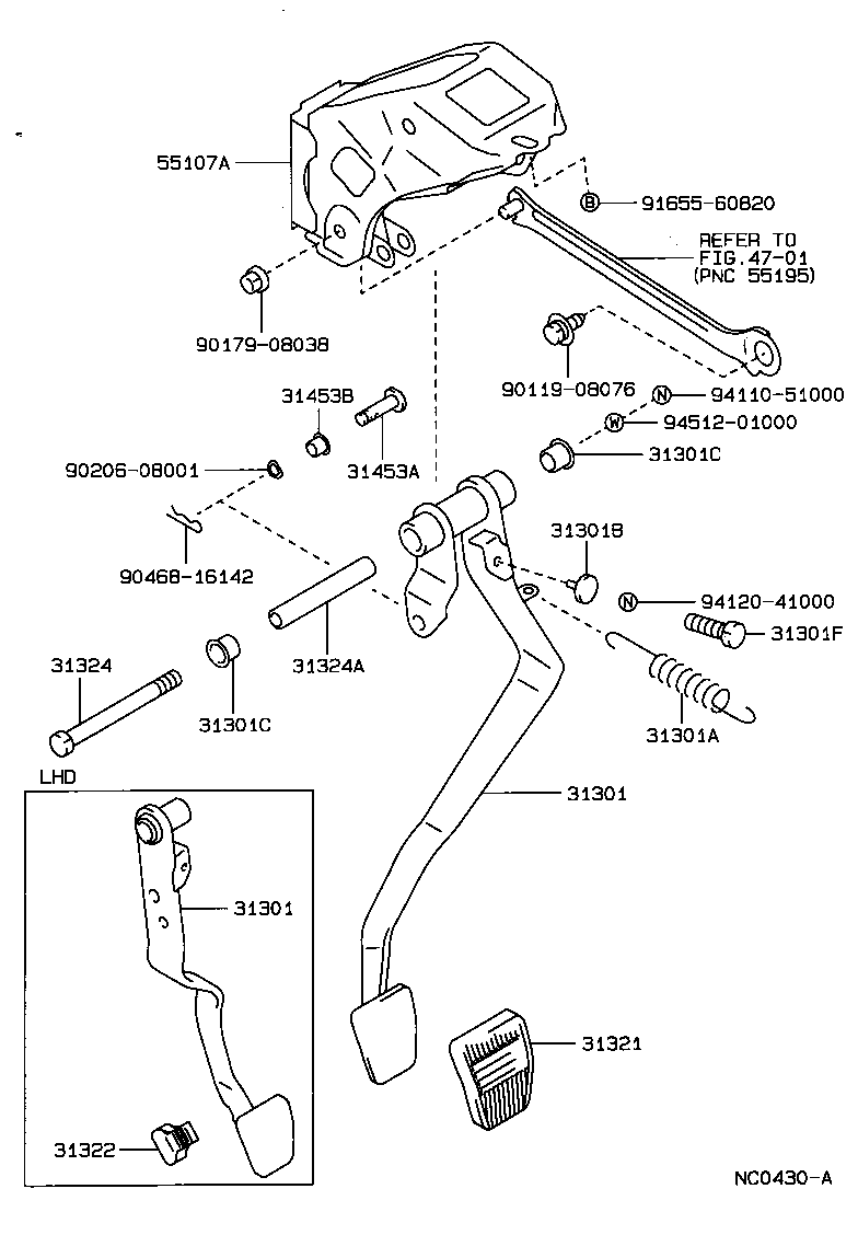 31481-20260 TUBE, CLUTCH MASTER CYLINDER TO FLEXIBLE HOSE product image