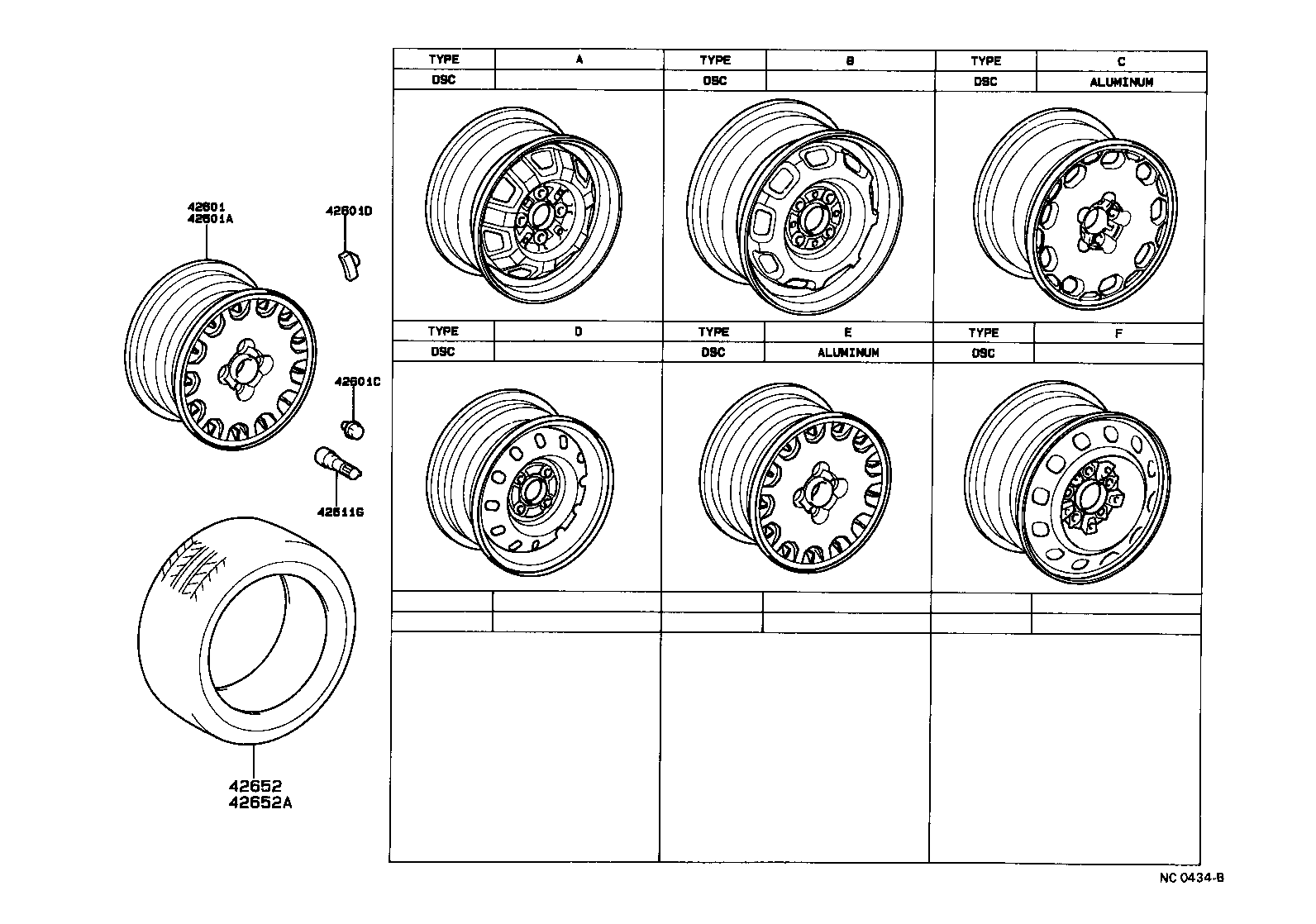 42602-20180 CAP, WHEEL product image