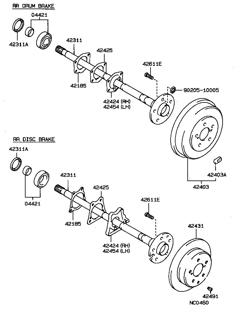 42303-30030 FLANGE SUB-ASSY, REAR AXLE product image