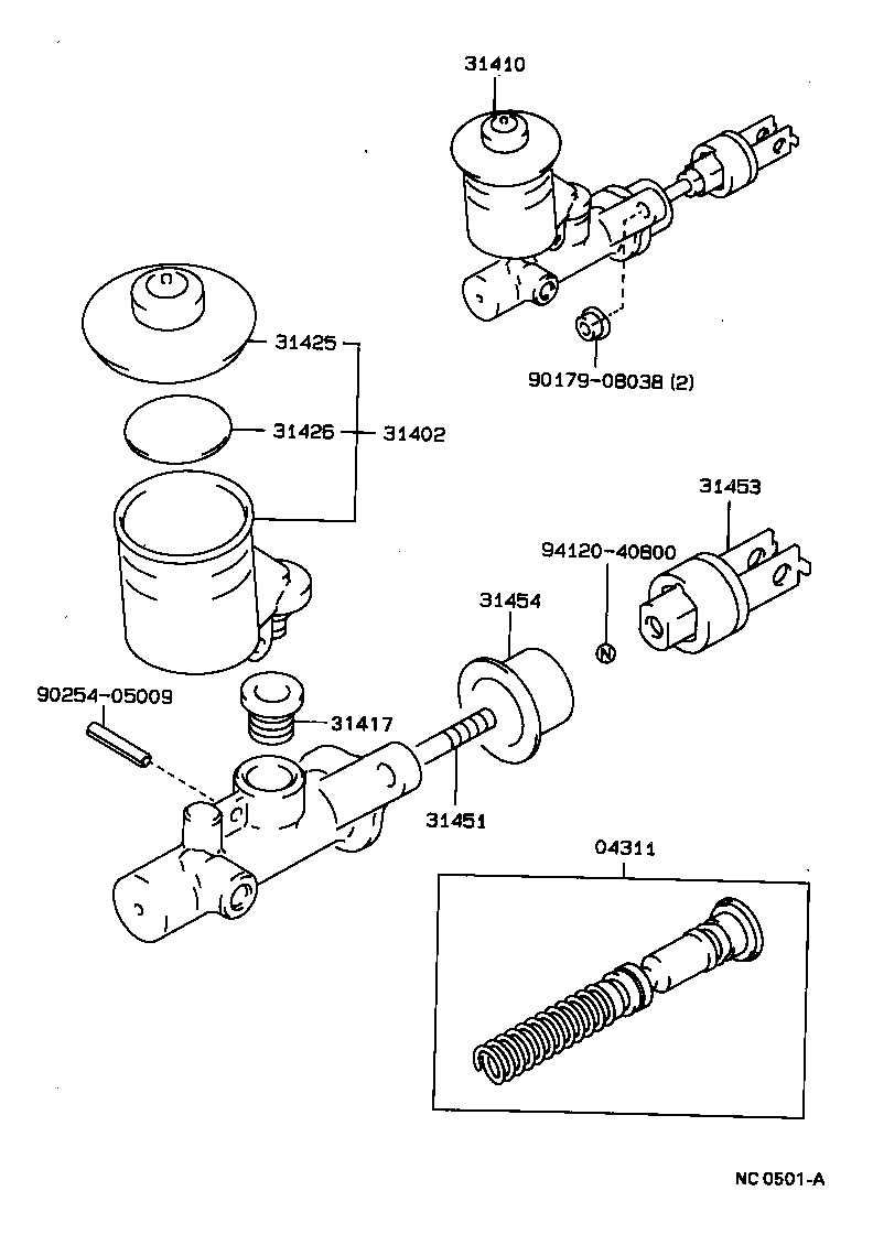 31415-22010 GASKET, CLUTCH MASTER CYLINDER product image