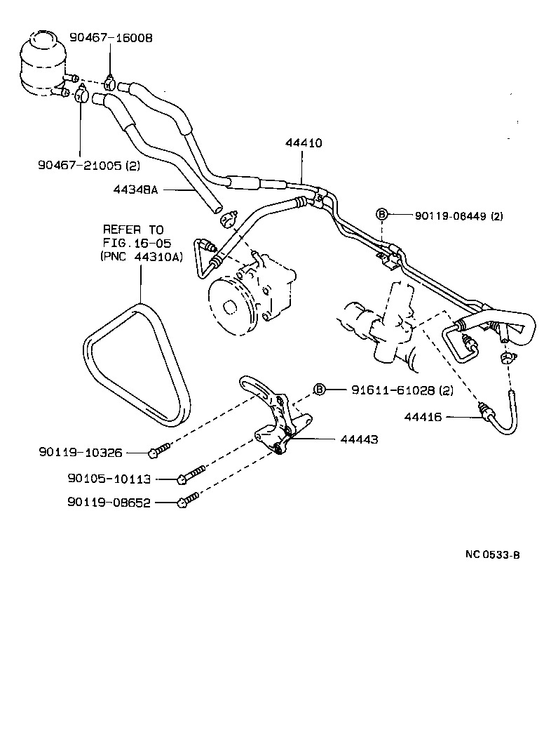 44402-22200 COOLER SUB-ASSY, POWER STEERING OIL, NO.1 product image