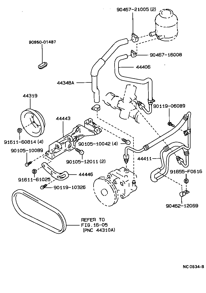 44402-22200 COOLER SUB-ASSY, POWER STEERING OIL, NO.1 product image
