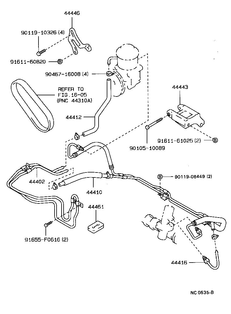 44402-22200 COOLER SUB-ASSY, POWER STEERING OIL, NO.1 product image